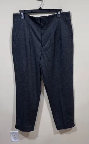 NWT ZARA Zara "The Modern High-Rise" pants gray high-rise waist size 12 thumbnail 1