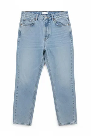 Zara Join Life Mom Fit Jeans Womens US 8 EUR 40 Light Wash High Rise Tapered thumbnail 1