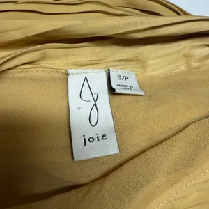 Joie‎ Womens Gold One Shoulder Pleated Top Small NEW thumbnail 7
