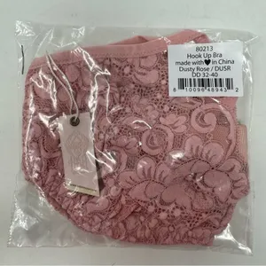 We Are HAH Hook Up Balconette Bra Size‎ DD Band 32-40 Lace Dusty Rose Underwire thumbnail 15