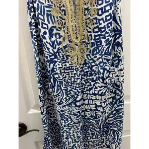 Lilly Pulitzer Carlotta Stretch Shift Dress Indigo Home Slice Gold Soutache‎ 4 thumbnail 7