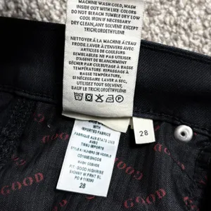 AO‎ LA by Alice + Olivia Black High Rise Pintuck Split Hem Skinny Jeans Sz 28 thumbnail 11