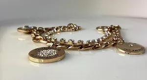 Guess gold Tone Charm Bracelet thumbnail 4