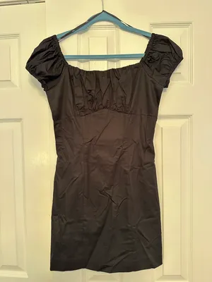 Lulus Black Short Sleeve Mini Dress thumbnail 4