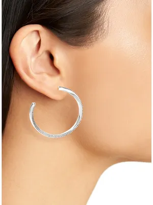 Kendra Scott Ella Pavé Twist Hoop Earrings thumbnail 3