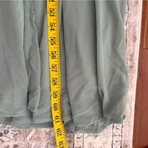 Lulus Promise Of Love Sage Brush Flutter Sleeve Maxi Dress Size XL Bridesmaid thumbnail 8