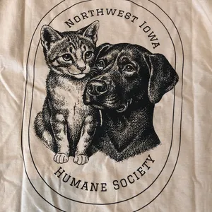 Northwest Iowa, Humane Society T-shirt, L thumbnail 5