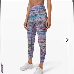 Lululemon Wunder Train High-Rise Tight 25" Digital Oasis White Multi Size 6 thumbnail 3