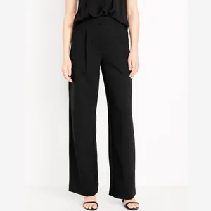 New Old Navy Extra High Rise Taylor Wide Leg Trousers Pants Black Size Large thumbnail 2