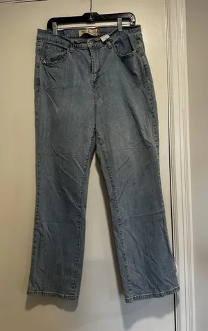 VTG Y2k Levi's 550 Jeans Women 18M Light Wash Relaxed Bootcut Grunge Streetwear thumbnail 1