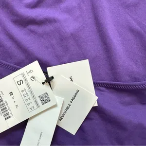 NWT ZARA Asymmetric Swimsuit Sz Small Purple One Piece One Shoulder thumbnail 10