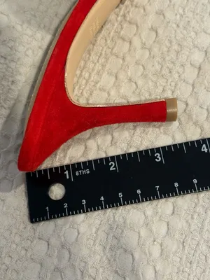 Tony Bianco Red Suede Shae Mules Size 8.5 thumbnail 10
