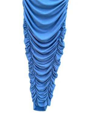 Hello Molly Strapless ALL THE CURVES MIDI DRESS In Blue thumbnail 10