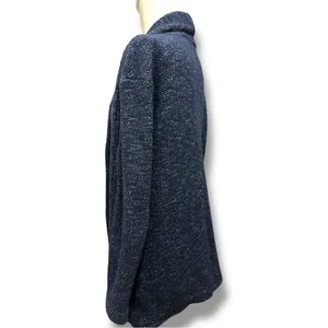 294 ZARA | EUC Turkey Women’s Blue Open Front Knit Cardigan Sweater (size M) thumbnail 4
