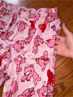 Pink Bear Print Kids Pajama Pants thumbnail 3