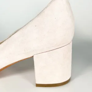 Marc Fisher Wiley Pink Suede Leather Block Kitten Pumps Heels Shoe 9 Women NWOT thumbnail 10