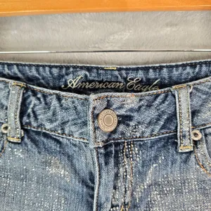 American Eagle Shorts Womens 6 Blue Sparkly Bedazzled Booty‎ Short Hot Pants thumbnail 5
