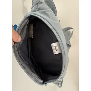 Adidas Originals Waist Bag Fanny Pack Grey Blue Trefoil‎ Logo Adjustable NEW thumbnail 6