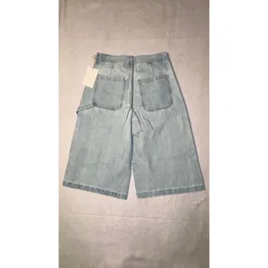 Etica Wide Leg Crop Jeans Light Wash Button Fly Carpenter Style Size 29‎ thumbnail 12