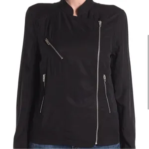 Blank NYC Double Zipper Black Moto Jacket Women's XS thumbnail 5