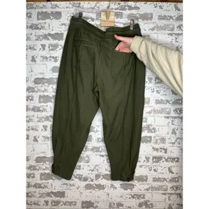 Athleta | women olive green joggers cotton blend thumbnail 8