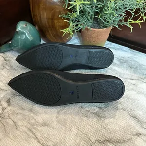 Rothy’s Women's The Point Flats Size 8W Black Blue Knit Slip On Shoes thumbnail 9