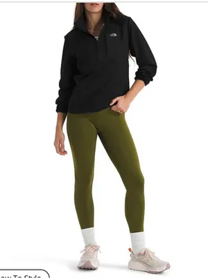 The North Face TNF Performance Fleece Quarter Zip Jacket Small Black Outdoor thumbnail 4