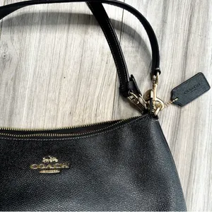 Coach Black Leather Clara Bag thumbnail 3