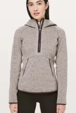 Lululemon Heather Purple Women‎ Long Sleeve 1/2 Zip Up Pullover Hoodie Jacket 8 thumbnail 1