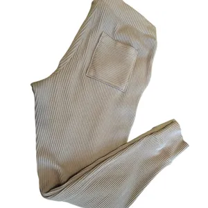 Haven Well Within Rib Knit Jogger Pants Small Blue Lounge Travel Quiet Luxury thumbnail 8