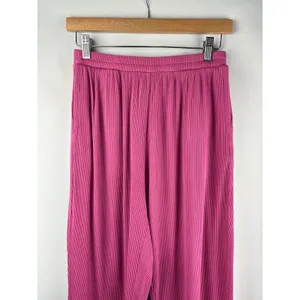 Women’s Alo Yoga Small Mauvish Pink Ribbed Pants thumbnail 2
