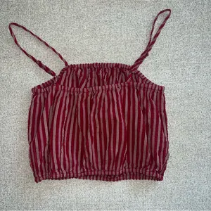 American Eagle Red and White Striped Top Size XS thumbnail 2