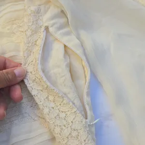 Free People Cream Lace Dress, long sleeve Size S thumbnail 7