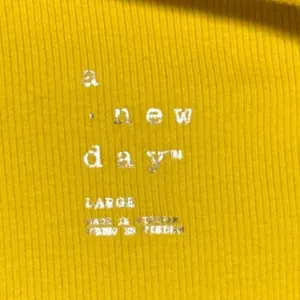 A New Day Slim Fit Yellow Tank Top Women's Large thumbnail 5