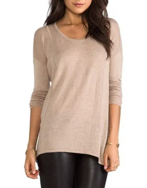 C&c California Long Sleeve Hi-Low Cashmere Blend thumbnail 4