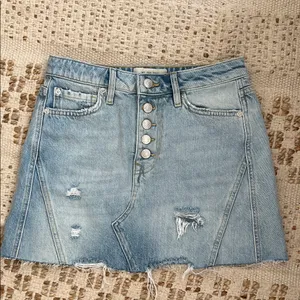 Free People We The Free Denim Mini Skirt thumbnail 1