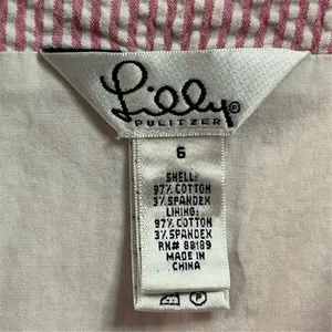 Lilly Pulitzer Women's‎ Pink Gingham Short Skirt Size 6 Casual thumbnail 3