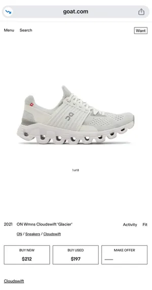 Women’s On Cloud Cloudswift Running Shoes (Size 7) thumbnail 7