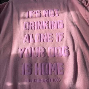 Pink Smiley Face Sweatshirt Size M thumbnail 6