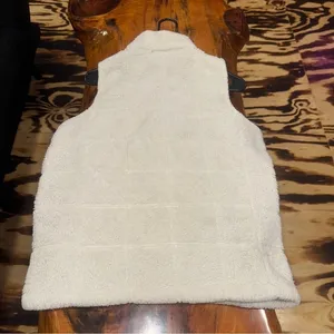 Cg*l*cg Soft Cream White‎ Fleece Sherpa Vest thumbnail 3