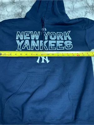 Majestic New York Yankees Navy Crewneck Hoodie size small new nwt sports thumbnail 6