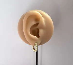 Irregular Small Gold Hoop Earrings for Women thumbnail 5