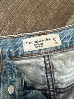 Abercrombie Light Blue Distressed Denim Shorts the baggy low rise thumbnail 7
