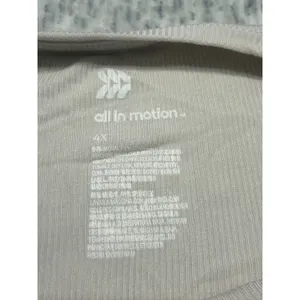 All in Motion‎ Light Beige Twist Front Long Sleeve Top 4X NWT thumbnail 3