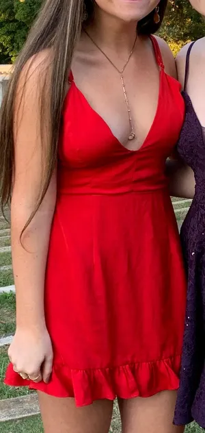 Revolve Red Mini Dress thumbnail 1