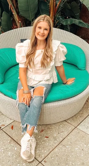 Target White Eyelet Lace Top thumbnail 1