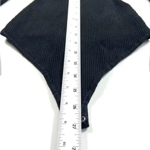 Abercrombie & Fitch Black Ribbed Square Neck Long Sleeve Bodysuit Small EUC thumbnail 8