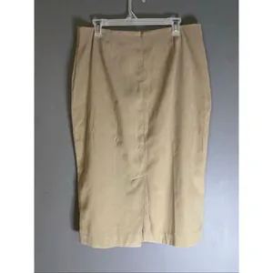 Cato Brown Beige Straight Pencil Skirt Size 12 thumbnail 3