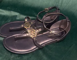 Tommy Hilfiger‎ navy Sandals with Gold Details thumbnail 1