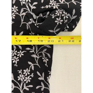Cece Black floral top women's size large thumbnail 6